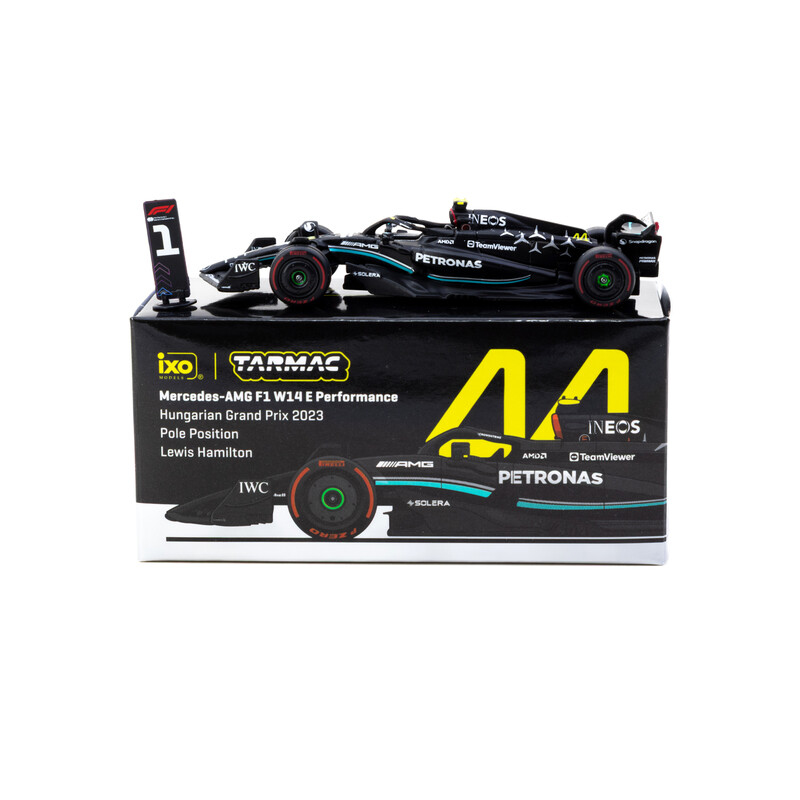 Tarmac Works 1/64 - Mercedes-AMG F1 W14 E Performance - Hungarian Grand Prix 2023 - Lewis Hamilton